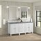 James Martin Vanities 72'' Double Vanity, Bright White w/ 3 CM White Zeus Quartz Top 424-V72-BW-3WZ - alternate 6